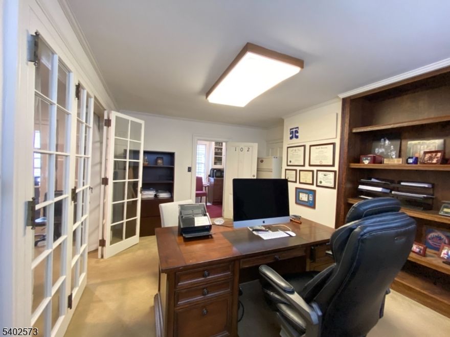 1st floor professional office space for lease near downtown Morristown. Building tenants include attorneys and real estate broker. Also great for marketer, CPA, insurance rep, graphic designer, LCSW, etc. Private office size is approximately 11' x 16' with shared usage of adjoining executive meeting room as available. Access to kitchenette. Central Air Conditioning and Force Hot Air Heat. Just one block off of South Street and easy walk to supermarket, restaurants, and cafes. Private parking lot space available on 1st come 1st serve basis and comes with free 24- hour street parking Pass. There is ample free parking on sidestreet for clients. 1/2 mile from Morristown train station and nearby to Route 287 ramps. 1 year lease minimum. 3 year signed lease agreement to include 2 free months of rent. Qualified tenants will have good credit report and professional references.