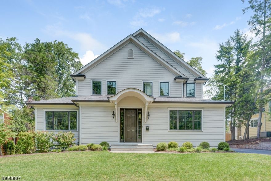 Your Dream House!! An impeccably maintained NEW Colonial, built in 2016, that boasts 5 spacious bedrooms, 4 and 1/2 baths, great natural light and three finished levels in a terrific location, walking distance to top ranked Deerfield Elementary School (just a 0.5 mile walk)! With a great open floor plan, the first level features 9' ceilings and includes a stunning gourmet eat-in kitchen with huge center island with marble countertop, custom crisp white cabinetry and top of the line appliances totally open to family room, with gas fireplace and easy access to patio and fully fenced and gated property, living room and formal dining room. Office on the first level is ideal for working from home. Second level offers a luxurious primary suite with large walk-in closet and luxurious spa-like bath, another en suite bedroom and two spacious bedrooms with shared bath. The basement is beautifully finished with 9' ceiling, a guest suite, laundry room and a huge recreation room for entertainment & play. Fenced backyard with patio offers great privacy and plenty of level space to play & there is  room for a pool! Walking distance to Farbrook School (0.1 miles), Old Short Hills Park & Greenwood Gardens (0.3 miles), and not far from the Millburn & Short Hills Train Stations, downtown Millburn, Papermill Playhouse, and the Turtle Back Zoo. This bright & spacious re-sale of new construction in a great Short Hills location is the home you've been waiting for!