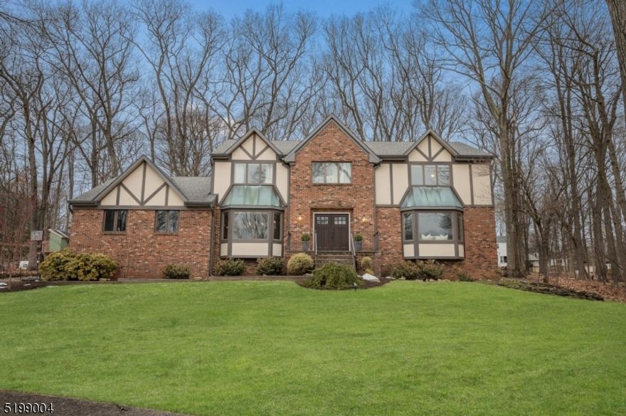 End of cul de sac, lovingly maintained oversized colonial in Nestlingwood!  Deep, welcoming entry foyer, 1st floor bedroom or office, large center island eat-in kitchen with stainless appliances and convenient sliders to deck, entertainment sized dining and living rooms, family room with wood burning fireplace.  2nd floor features huge primary suite with walk-in closet and large bath with tub and stall shower, 3 additional huge bedrooms and hall bath with double vanity.  HVAC and water heater 2015, roof 2011, front windows less than 10 years old, blinds throughout.  A fantastic place to create "home"!  West Morris Central High School with IB program.