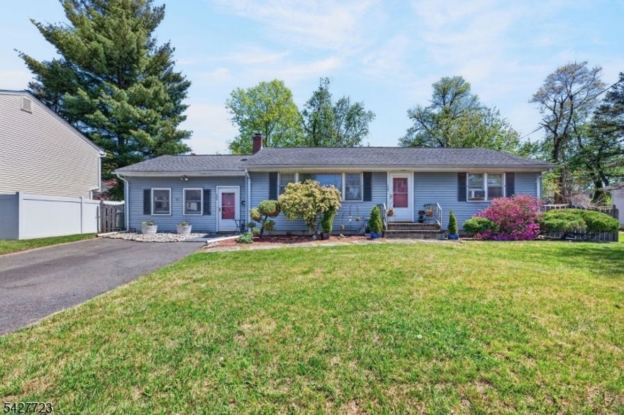 Located in desirable Middlesex Borough, this charming and well-maintained custom 2-bedroom Ranch is sure to please! This home offers comfortable one-level living and is an entertainer's dream, featuring an impressive 20x20 living room, oversized 23x12 formal dining room, and spacious eat-in kitchen. The kitchen features warm wood cabinetry, gas cooking, stainless steel oven/range, dishwasher, and ample cabinet space. Additional features include hardwood floors, newer carpeting in the living room and primary bedroom, and thermopane windows. A full basement with high ceilings provides laundry space and excellent potential for future expansion. Outside, enjoy a fenced yard, storage shed, and appealing landscaping. Conveniently located near shopping, schools, parks, and commuter routes, this home is priced to sell and won't last! Estate Sale, Sold "As Is"