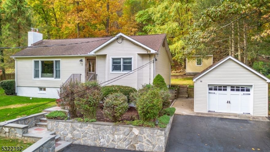 Enjoy one floor living in this clean, move-in ready Ranch style home with detached Garage! Tastefully updated, this spacious home offers 3 generously sized Bedrooms; 2 newer Full Bathrooms; huge open Kitchen/Dining combo with sliders to large entertainment sized patio with loads of privacy; roomy Living Room with picture window and surround sound. Other features include plenty of storage space in attic and basement with built-in storage shelving, all cedar lined closets, custom crown molding, partially finished Basement; $30K+ in updates 2024 include new front steps, new chimney liner, driveway sealed, foundation freshly painted, basement freshly painted, exterior French drain, attic fan; New custom front door to be installed November; Great location -close to Rt 80, Trade Zone, parks, restaurants; enjoy antiquing in nearby Andover, or join Cranberry Lake Community Club offering 2 lake beaches and countless activities in the summer months -optional membership for approximately $700/year.