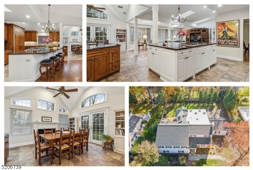 Fabulous expanded Colonial-Split in the heart of Country Club aka Poets Section. Freshly painted, new roof, 5 new skylites, HUGE great rm w/vaulted ceiling, dramatic breakfast room w/ceiling fan, speakers, gas-heater FP, door to deck & French doors to yard, flows off the expansive Kosher kitchen w/huge center island w/5 burner cooktop & granite breakfast bar, oversized GE Monogram Ref/Freezer. Double ovens, walk-in pantry, 2 oversized Franke sinks w/2 disposals, desk area, wine rack + garage enters this level. Living rm w/bay window, gas FP, dining rm w/French doors. All new light fixtures on 1st level, handsome hardwd flrs, great entertaining space w/powder rm tucked into long entry hall w/2 closets. 2nd level features 3BR's, 2 updated baths w/skylites. Original primary BR w/2 walk-in closets large en-suite bath w/SOT, & 2 sinks. Up just a few steps to the 3rd level is a serene primary suite, all freshly painted, 2 single closets, 1 walk-in closet off of luxurious bath w/twin sinks, skylite + oversized shower. Just a few steps up is a HUGE storage attic w/ tons of storage & attic fan. On the ground level is a large rec rm w/cedar closet, 3 windows, space to play/watch TV or can be made into a spacious BR/suite. There is room w/separate entrance & powder room that serves as 5th bedroom. Ample room for a closet. The utility room/laundry are on this level in addition to a perfect spot for your Peleton! Close to Gero Park, tennis, golf, town pool & Mall!