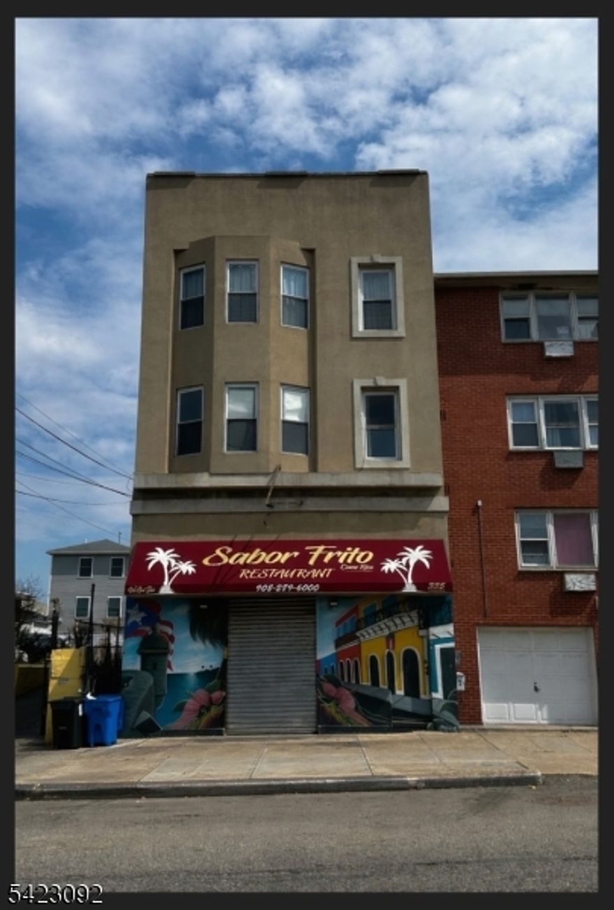 Investment / Owner user Opportunity Mixed use building consisting of 3 Units- Ground floor Retail / Commercial (currently Restaurant use)- 2nd & 3rd floors are Residential, 4 Bedrooms, 1 Bath each Unit