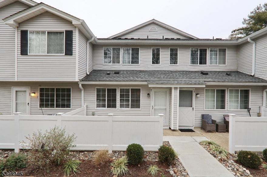 Welcome to the desirable ?Parkside Community,? nestled in the sought-after Hills section of Bedminster. This charming two-level unit enjoys a premium location with a patio overlooking a serene landscaped lawn?perfect for relaxing or entertaining. Situated at the rear of the building and facing away from the parking area, the home offers exceptional privacy and a peaceful setting. The main level features hardwood floors, a bright living room with two large windows, a dedicated dining area, and a well-appointed kitchen with warm chestnut-stained cabinetry. Full-size washer and dryer. Upstairs, you?ll find the spacious primary bedroom complete with a full bath and walk-in closet. Community amenities, including a pool, clubhouse with fitness center, tennis and pickleball courts, biking and jogging paths, playgrounds, and ample parking. With close proximity to shopping, dining, public transportation, and top-rated schools.