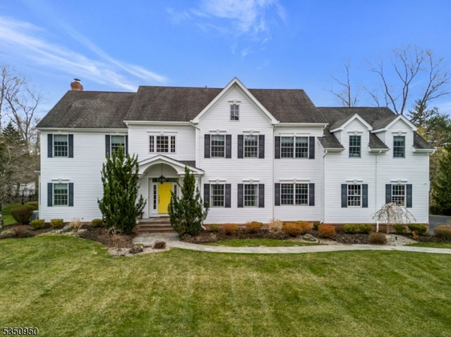 A perfect blend of comfort and serenity, in this stunning residence in one of Brookside's most desirable neighborhoods w 5 beds, 3 full baths, and 1 half bath, with an ideal layout thoughtfully designed for modern living. Step outside to your own private oasis featuring a heated saltwater pool, an expansive patio, and a multi-tier Trex deck complete with a built-in gas grill and awning perfect for entertaining or relaxing in total privacy. The DR w a butler's pantry - wet bar, wine fridge, and ice maker. The LR provides a quiet space to gather or unwind. The kitchen is a chef's dream, featuring a center island with seating, high-end appliances, a pantry, and light-filled breakfast area. It flows into the FR with custom built-ins and a striking w/b fireplace. The 1st level also offers a 2-station office or craft room, a laundry/mudroom, a powder room, and access to the 3-car garage. Upstairs, the primary is a true retreat with soaring ceilings, a gorgeous walk-in closet, and a spa-like bath featuring a jetted tub, a stall shower, dual vanities, and a private water closet. The suite also includes a flexible bonus space. 4 add'l beds, each with walk-in closets, share 2 full baths, designed for privacy and functionality. The LL w an in-home theater, gym, and rec room.  Don't miss the generator, speakers, irrigation system, storage shed, and the play yard. Blocks from Mendham Twp MS, this exceptional home offers unparalleled convenience in a serene and prestigious setting.
