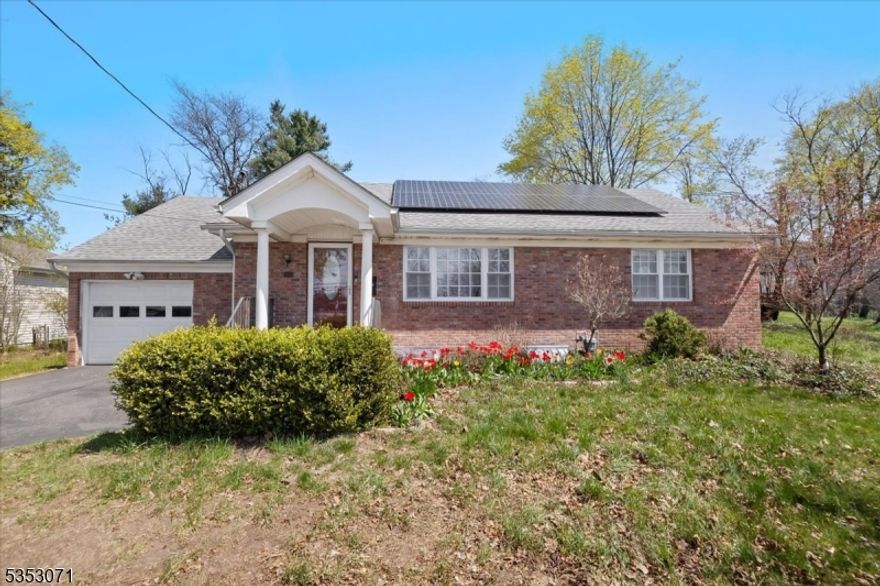 Charming one-story Ranch. A freshly painted whole house inside. This home offers Living Room, Eat-In Kitchen, Primary Bedroom/Fbth, Bedroom, Bedroom, Fbth, Laundry Room and Dining Room provides direct access to a beautiful deck and spacious backyard, perfect for outdoor enjoyment. Additionally, the home features a finished basement, rec room, fbth, utility room and cedar closet. Enjoy the convenience of one-level living, just minutes from NYC transportation, Valley Hospital, shopping, and schools.