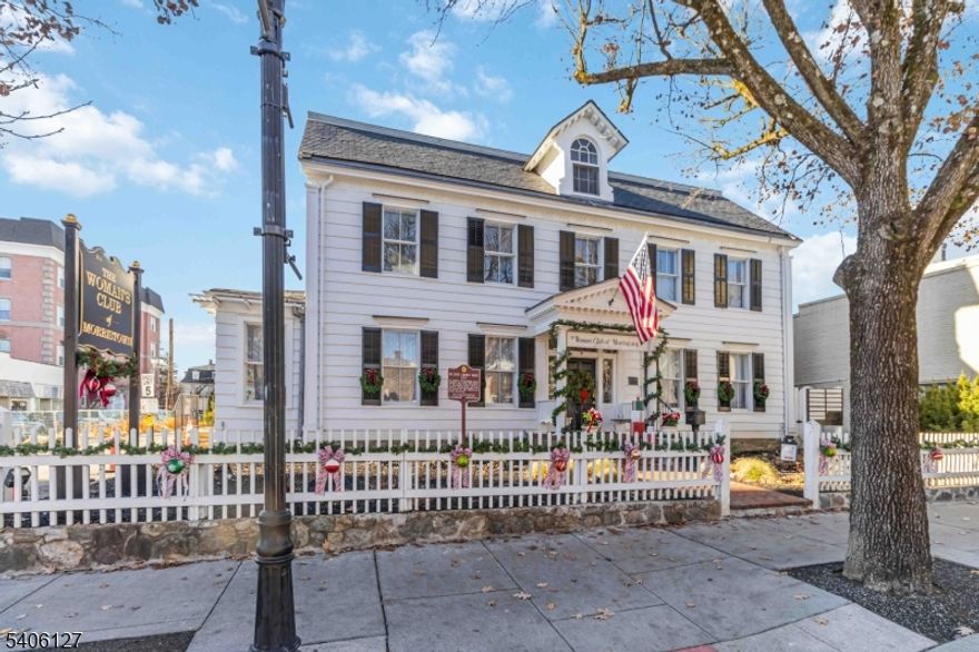 Prime Morristown Office Space " Move-In Ready! 292 sq. ft. Heart of Downtown Morristown Parking Included. 2nd floor of The Women's Club " one of Morristown's most charming and convenient addresses. All utilities included (except internet). One reserved parking space + additional client parking. Minutes to the Morristown Train Station, Morris County Courthouse, shops & restaurants. Professional setting, ideal for a therapist, attorney, accountant, or consultant. The space is vacant and available for immediate lease, " the perfect opportunity to elevate your business presence in downtown Morristown!  Shared waiting room and restroom down the hall.  Signage available on the shared marquee on the South Street side.