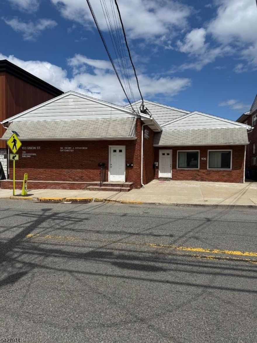 3 Large suites are available for sale!  Well maintained commercial building offering 3 individual suites with separate entrances. Suite 1 -Occupied by owner/optometrist, - Waiting room reception office/desk, lens wear fitting room for patients, 2  examining rooms, office, lab,    Union Suite 2 - Occupied by tenant- Spa- Reception area, storage room, 3 additional examining rooms, 1.5 bathrooms.  105 suite 3 Vacant - Waiting room, reception desk, 5 additional rooms, 1 bathrooms, separate main entrance. . Sufficient parking for approximately 12 cars. Private entrance to parking lot in rear. Basement is full and presently is being used for storage. Front and rear access to all units. Great for medical office or any other type of business.