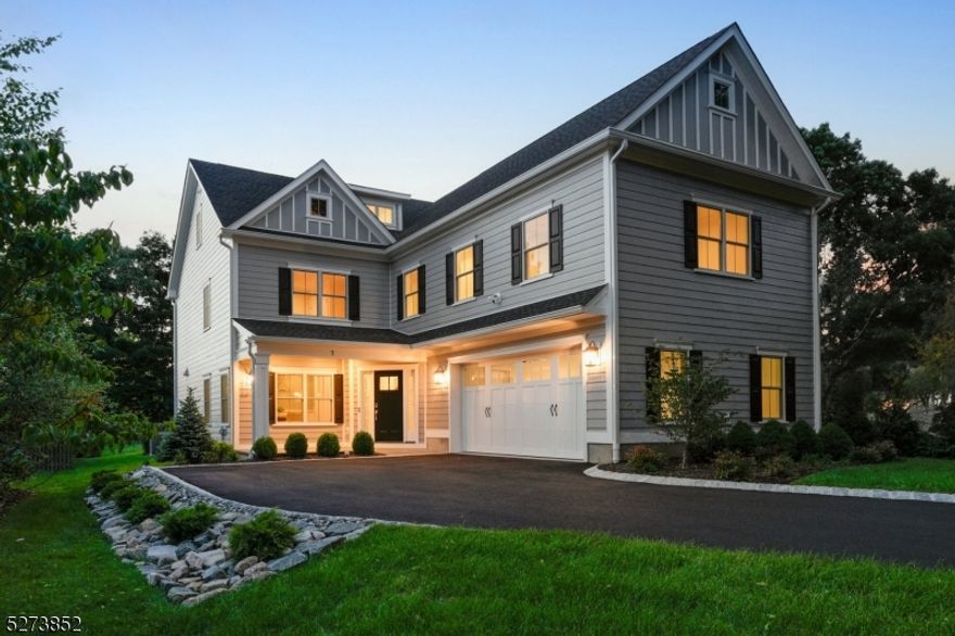 Experience incredible craftsmanship throughout this spectacular newly built residence by renowned DeMarzo and Sons that features four finished levels with 6 bedrooms and 5.1 baths and enjoys a wonderful open and airy floor plan, timeless finishes, spacious rooms, high ceilings and spectacular custom details. The first level features a gracious foyer, dining room, white custom kitchen with quartz countertops, center island with breakfast bar, and stainless steel JennAir appliances.  The kitchen opens to a breakfast room and spacious family room with gas fireplace with a wall of windows overlooking the expansive yard.  An office, powder room and mudroom with cubbies completes this first level. Continue to the second level and enjoy 4 bedrooms, 3 full bath, laundry room and a luxurious primary suite a perfect retreat with 2 spacious walk in closets, ensuite bath with soaking tub, shower with 3 shower heads, and custom vanity.  The third level has a bedroom, full bath, storage and alcoves perfect for computer or reading nooks.  The lower level offers a recreation room with a fireplace, bedroom, full bath, exercise room and storage. Enjoy outdoor entertaining, play and relaxing in this deep flat yard with patio.  Many features include Andersen windows, 5 zone heat and A/C, speakers in kitchen, family room, dining room, primary bath, outside patio, gas line for barbecue, and numerous more.  All of this is close to town, train and in Madison voted #1 place to live by NJ Monthly.