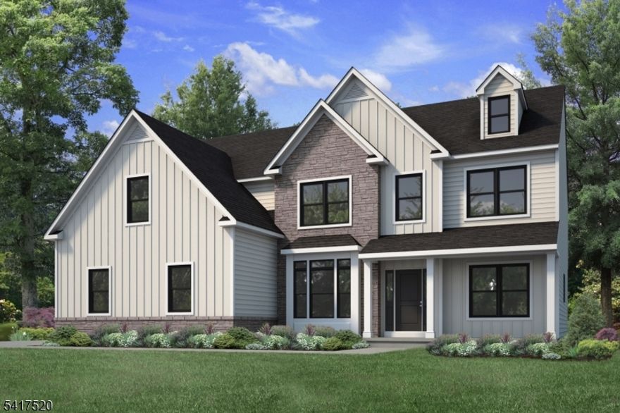 Summer Delivery Breckenridge Grande plan by Tuskes Homes. The main level centers around a 2-Story Great Room including a Fireplace with a stone-surround to the ceiling. The Gourmet Kitchen features a 5-Burner gas cooktop, ample counter space, and a large island.  A formal Dining Room, private Study, and enclosed Living Room provide flexible spaces for work or entertaining and car lovers will enjoy the space of the 3-car garage off the mud room. With an additional Full Bath on this floor, the Study can become a perfect 5th bedroom on the 1st floor.The 2nd floor includes a spacious private Owner?s Suite with ample closet space and an enclosed Sitting Area with French doors. With a private bath featuring a 4'x6' tiled shower with a built-in Bench, this room becomes a serene retreat. A secondary bedroom with an ensuite bath offers additional privacy, while two additional bedrooms share a hall bath. A perfectly located Laundry Room completes the upper level.Enjoy scenic outdoor living and panoramic views stretching from east to west on the covered Trex deck or outside the walkout basement with 10 ½? ceilings. With easy access to major commuting routes and a cul-de-sac location, this home blends elegance, privacy, and convenience in one of the area?s most sought-after communities.