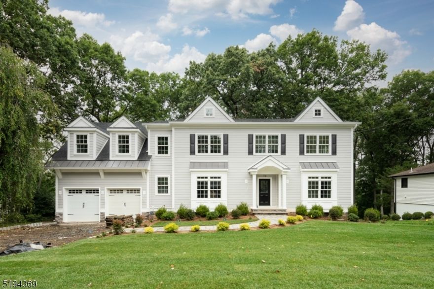 This 6 bedroom, 5.1 bath new construction home by the Avanro Group sits on nearly a half an acre of a beautifully wooded property. Including the first floor, second floor and walk out basement the total square feet is appx. 5,586. In this home you get abundant natural light with windows throughout and 9ft ceilings on both the first and second floor. The finishes and millwork in the home will be top of the line, and kitchen will be high quality with Thermador appliances. The first floor of the home was smartly designed as very multi-functional. The back of the home has the kitchen that opens up to the breakfast room and family room with large windows and sliding doors out to the deck. You also have the 2 car garage, dining room, mudroom, butlers pantry and the optionality room of a; living room, den, office or first floor guest room. Upstairs there are 5 bedrooms and 3 full baths. Two of the bedrooms are serviced by a jack and jill bath and the other two use a hall bath. The master suite has two walk in closets and a spa like bathroom. The second floor is complete with the laundry room. The walk out basement has a large rec area, full bath and a bedroom. Please note part of existing foundation is original.