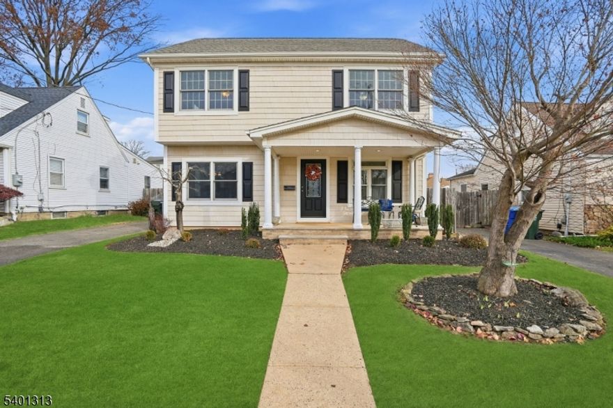 Charming, custom-renovated Cape Cod in a highly sought-after Woodbridge neighborhood. This home features a beautifully updated kitchen with subway tile, granite counters, stainless steel appliances, ample storage, and access to the back patio. The first floor offers an open-concept family room with abundant natural light and a fully renovated bath, plus a first-floor bedroom. Upstairs are three spacious bedrooms, including a primary with a WIC, and a full bath with double sinks, a large tub, and a separate shower. The large basement with high ceilings offers laundry and potential for a rec room. Enjoy a fenced backyard with a cement patio, storage shed, and above-ground pool. Close to highways, shopping, dining, and schools. Hurry, this one won't last!