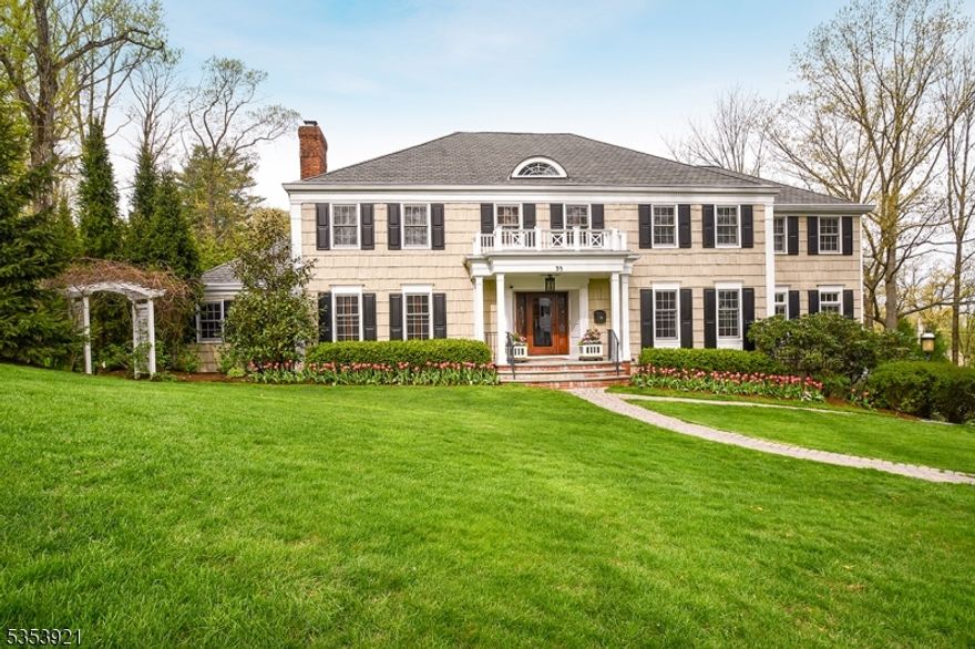 Luxury, lifestyle and location!  This six-bedroom Woodland Park Colonial is a showcase Summit residence -- superlative through and through. Highlights include first floor guest suite, expansive chef's kitchen with spacious eating and work areas, and multiple living and entertaining areas.  Five bedrooms on the second floor including the romantic primary suite with gas FP, double dressing rooms and luxurious bath with two custom vanities, jetted tub & oversized multi-head shower. 2nd floor laundry. Expansive lower level with rec room, media room, wine cellar and 2nd powder room, with easy access to oversized heated garage with plentiful built-in storage. Stunning outdoor entertainment area with bluestone covered patio, hot tub, gas fire pit, outdoor kitchen and bar with retractable awning, and separate deck off kitchen and DR.  Gorgeous landscaping creates exceptional privacy and multiple areas for play and relaxation. No detail overlooked in this stunning home!