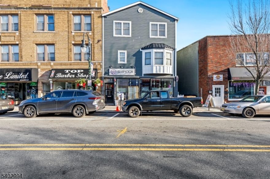 Modernized Income-Producing Asset on the Bloomfield/Montclair BorderIntroducing 383 Broad Street, a turn-key investment opportunity ideally positioned between the energy of Montclair and the convenience of Bloomfield's growing commercial district. This property offers dependable rental income with the added advantage of brand-new utility and waste line upgrades, setting the stage for low-maintenance ownership for years to come. Set on a well-traveled stretch of Broad Street, the building provides effortless proximity to Garden State Parkway access, local transit, neighborhood retail, parks, and dining, making it attractive to current and future tenants alike. Montclair's cultural hub, cafe's, boutiques, farmer's markets, nightlife   sits just minutes away, expanding the lifestyle appeal and long-term demand of this location. Thoughtfully maintained and improved, 383 Broad Street stands as a strong addition to any portfolio   whether you're scaling up or securing a reliable, well-located asset in one of Essex County's most connected pockets.A smart hold. A strategic location. A property built for growth. Inquire for financials, rent roll, and further details.