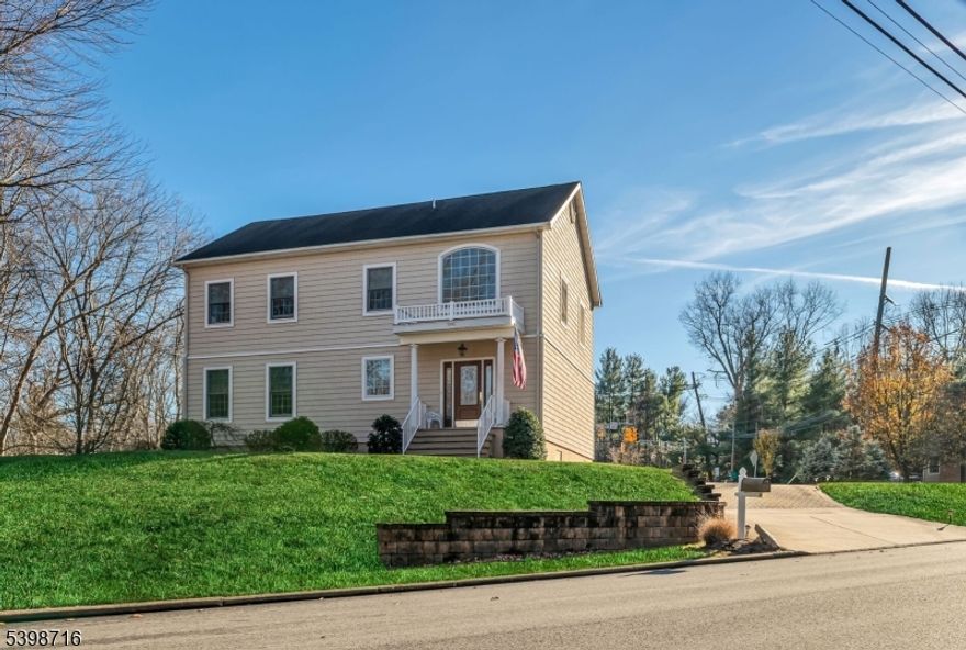 This move-in ready cul de sac located Colonial offers a floor plan perfectly suited to today's modern lifestyle. Set on just over an acre and offering more than 3600 sf of living space, the home provides an exceptional opportunity to enjoy all that Franklin Lakes has to offer. The pretty eat-in kitchen features a center island, granite countertops, and stainless steel appliances, and opens seamlessly to a separate dining area and family room with a gas fireplace and direct access to the backyard- ideal for everyday living and entertaining. A formal dining room, office/first-floor bedroom, full bath, and laundry room complete the main level. Hardwood floors and high ceilings are found throughout. The second floor features an expansive primary suite with a spa-like bath, 2 additional expansive bedrooms, a full hall bath, and a small office or storage room. Additional highlights include multi-zone heating, central air conditioning, and two-car attached garage. The fenced, tree-lined backyard offers privacy and features a pebble patio. Conveniently located close to town, houses of worship, parks, baseball field next door, and top-rated schools, with an easy commute to NYC.