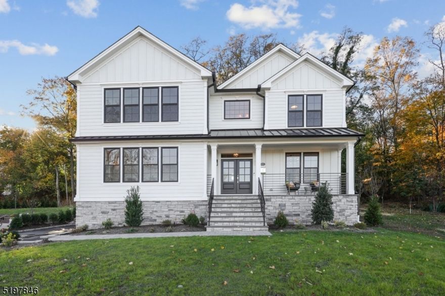 This is your chance to be a part of South Orange legacy and own a new construction home situated on historic land with roots that have grown the community. Set on a .7 acre lot overlooking Floods Hill, this stunning 6-bedroom, 5.1 bath home is made with the finest materials and features custom woodwork and built-ins you won't see anywhere else. A grand entrance welcomes you and oversized windows wrap you in natural light as you enjoy each space. Flow through the first floor, comprised of a formal living room, formal dining room, open kitchen, and family room. Butler's pantry connected to kitchen features sink & beverage fridge. Full separate guest suite with walk-in closet and full bath. Second floor has 4 bedrooms, 3 full baths, plus junior suite with private bathroom. Show-stopping primary bdrm brings the drama through vaulted, beamed ceilings with breath-taking views. Walk-in closet and extra-large bathroom add to the luxury. Convenient full laundry room on 2nd floor. Finished walk-out basement with built in access to 2-car attached garage, laundry area, huge family room, bedroom and full bath. Sprinkler system in front & back yards. Just steps to downtown South Orange. Set next to a renovated 1774 farmhouse that was once owned by revolutionary war officer, Henry Squier, who was instrumental in starting the "Academy at Orange Dale" (now the Orange Public School System). This land was later sold to William Redmond, who rented the to Mr. Flood the namesake of Floods Hill.