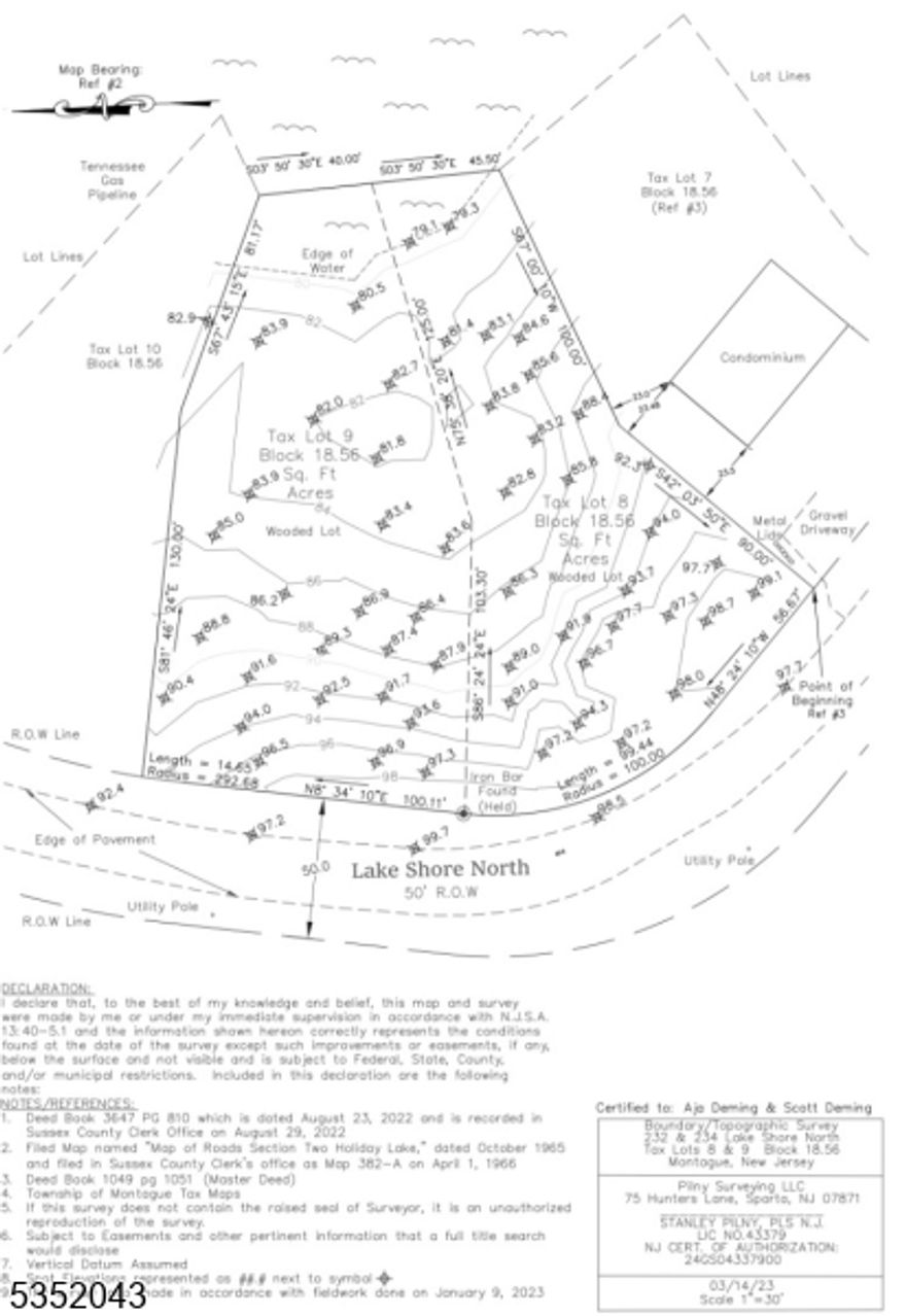 Ready to find your slice of peace and quiet? This rare double-lot package 0.4 and 0.43 acres, totaling 0.83 acres is your invitation to escape the everyday. Tucked into a tranquil community, the property sits right on a peaceful pond, with calming views that stretch out toward the lake beyond. It's not just scenic it's *buildable*, and it's waiting for the vacation home or full time home, you've been dreaming about. Whether you're dreaming of a cozy weekend getaway or searching for that perfect place to settle in full-time, this spot sets the perfect stage. Think morning coffee by the water, lazy afternoons in the sun, and evenings under the stars. This getaway-ready community isn't just quiet it's packed with things to do when you feel like being social:   A golf course for sunny tee times, a country club with a restaurant (no cooking required), dog park for your four-legged travel buddies, beach access for toes-in-the-sand kind of days, and basketball and tennis courts to stay active and play. All this, just minutes from the Delaware River, the charming town of Milford, and the border of New York so you're never far from small-town charm or big adventure. Build your perfect vacation escape here, or your full time home, where nature, comfort, and convenience meet.