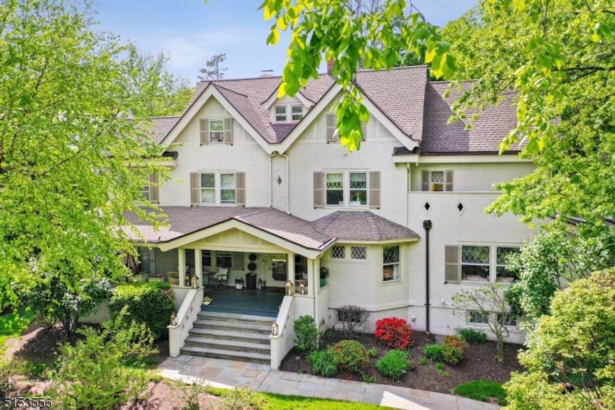 MAGNIFICENT, would be an under statement to describe this spectacular estate home!  This classic Queen Anne Victorian has been meticulously preserved & updated w/every possible modern amenity combining vintage detail & craftsmanship w/state of the art functionality & luxuries that will impress the most discerning buyer.   Gracefully nestled on the desirable high side of this prestigious avenue & located just one block to UM train station, restaurants, parks, shopping & the Montclair Lifestyle!!   The magnitude of upgrades will astound: including a heated driveway, generator, energy efficient 5 zone HVAC, radiant heated flooring, Niles Audio system w/ICS color touchpads throughout to enjoy your musical entertainment throughout. Enter into unprecedented glamour w/curved wall in formal LR w/remote FP, a sophisticated library w/built ins & w/wet bar.  An octagonal parlor w/FP, inviting FR w/built ins opens to stunning formal DR leading a jaw dropping Chef's kitchen w/professional grade appl., gigantic island & breakfast nook that leads to resort like grounds w/heated Gunite pool & spa, two ponds & waterfall, paver patio, ample yard space & private--a tranquil paradise!  The LL features home theatre, game room, wine cellar, full bath & more.  Two upper levels offer 5 bedrooms w/2 primary suites w/2 story custom WIC, dressing room, built ins, spa like baths, built ins, nooks & more. The grandeur of this home exemplifies style & elegance in a quiet manner.  A true one of a kind!