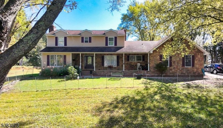 This sprawling home, tucked away down a quiet country road, is ready for your own personal touches. It has so much to offer the visionary buyer, with its versatile and unique layout.  The first floor offers a living room, family room, dining room, eat in kitchen, laundry, and primary suite. The second floor offers three generously sized  bedrooms, plus a bonus room, as well as a full bath. With a long and wide driveway, oversized two car garage, full finished basement and seven acres, there is plenty of room here to stretch out. The property also offers an in ground pool, a lovely front porch, and a rear patio. Your own hiking/ATV trails are carved into the forest of towering pines. Buyers will appreciate the proximity to active lifestyle amenities such as Hidden Acres Golf Course, Stokes state forest, Culver Lake, as well as the Poconos and the NY/PA border all nearby. Farm assessment available.