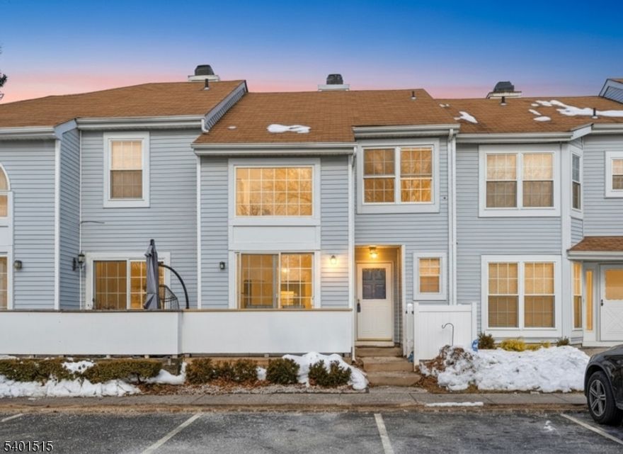 This spacious and airy 2-bedroom, 2.5-bath townhome also has a bonus room with a large cathedral window that can be used as a home office, den, dining or playroom. In the highly sought-after Sayrebrooke community, the home offers a wonderful open space concept with a front deck and back patio. The roof and hot water heater are under 5 years. The focal point of the spacious Living Room is a wood burning fireplace with a convenient electric insert. The second-floor primary bedroom is large and comfortable with an attached bathroom. The adjacent laundry area is very convenient. The second bedroom is also spacious with an en-suite updated bathroom. The private back patio is perfect for outdoor dining or just relaxing. This HOA boasts beautiful landscaping, a great pool, new playground, great tennis/pickleball courts, and carefree living. The community is also pet friendly and is close to shopping, buses and trains, Kennedy Park - where many great community events occur - and excellent schools. Showing starts December 20