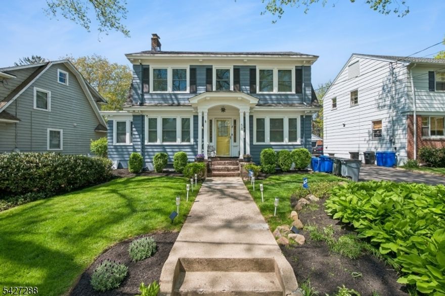 Full of timeless charm and thoughtful updates, this 3-bedroom, 2-bath Maplewood home blends classic craftsmanship with modern comfort. From the moment you enter, you'll notice the stunning original wood trim, intricate staircase, custom flooring, and beautiful stained glass details. features rarely found today and admired by architects and contractors alike. Original doors with glass knobs and a working fireplace add even more character. The home offers spacious bedrooms with generous closet space, including a large cedar closet in the primary. A fully renovated basement provides flexible living space, and the freshly painted interior gives the home a crisp, move-in-ready feel. The expansive attic offers excellent storage potential. Enjoy peace of mind with French drains, a sump pump, and a Generac generator covering most of the home. Notably, the property has never flooded even during major storms. Outside, a two-car detached garage and a welcoming neighborhood filled with friendly faces and little ones at play enhance the lifestyle. Ideally located, you're just a 5-minute walk to one park and 10 minutes to town, another park, and tennis and bocce courts. Walk to top-rated schools, including the high school, with a jitney to NYC transportation conveniently located on the corner.A rare opportunity to own a truly special home in one of Maplewood's most desirable neighborhoods.
