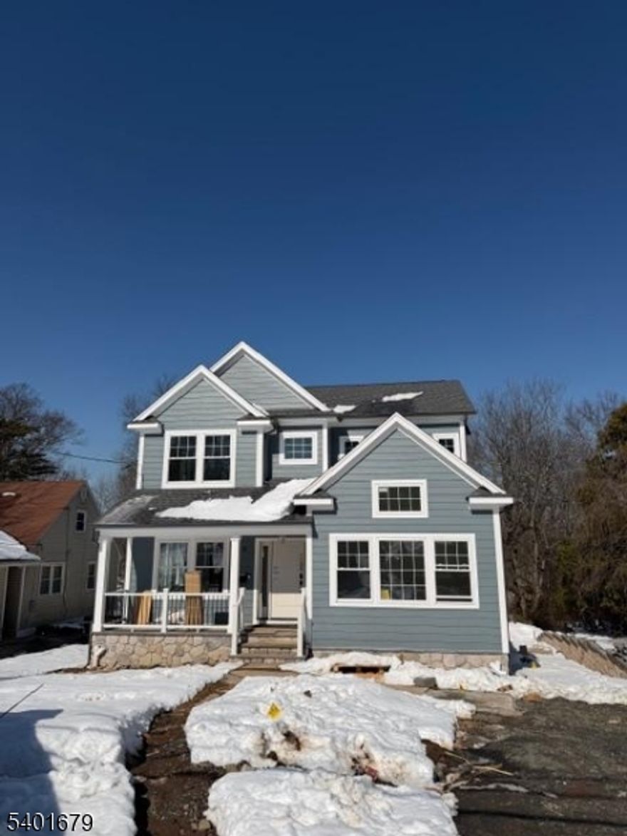 49 The Fellsway - an exquisite new construction home built w/care & precision by the highly respected Lefko Brothers, renowned family owned builders w/a reputation for perfection - charming front porch greets you - enter into a large foyer flanked by formal living room & dining room w/plenty of space for your next dinner party - pinterest worthy butler's pantry w/wine fridge - private first floor guest suite for out of town visitors - kitchen is a chefs masterpiece - extra large 4 stool center island is the heart of this home - high-end appliances - bertozzoni gas range - gorgeous range hood - custom cabinetry - premium finishes - bespoke hardware - detailed millwork & wood flooring throughout - spacious light filled family room w/gas fireplace create a warm & inviting space for relaxing evenings - upstairs are 3 large sunny bedrooms - spa like hall bath & ensuite bath - large closet space - convenient second floor laundry room w/sink - elegant primary suite has soaring ceiling w/custom millwork & luxury lighting - large spa like bathroom w/dual sink vanity & wet room soaking tub & oversize shower - spacious walk in closet - lower level finished walk out basement is functional & adds tremendous living space to the home - convenient mud room near entry door - plentiful space in recreation room for games, play space or homework - bedroom and full luxury bath - New Providence is a quick train ride to NYC with highly rated schools and lovely downtown area - Welcome Home!