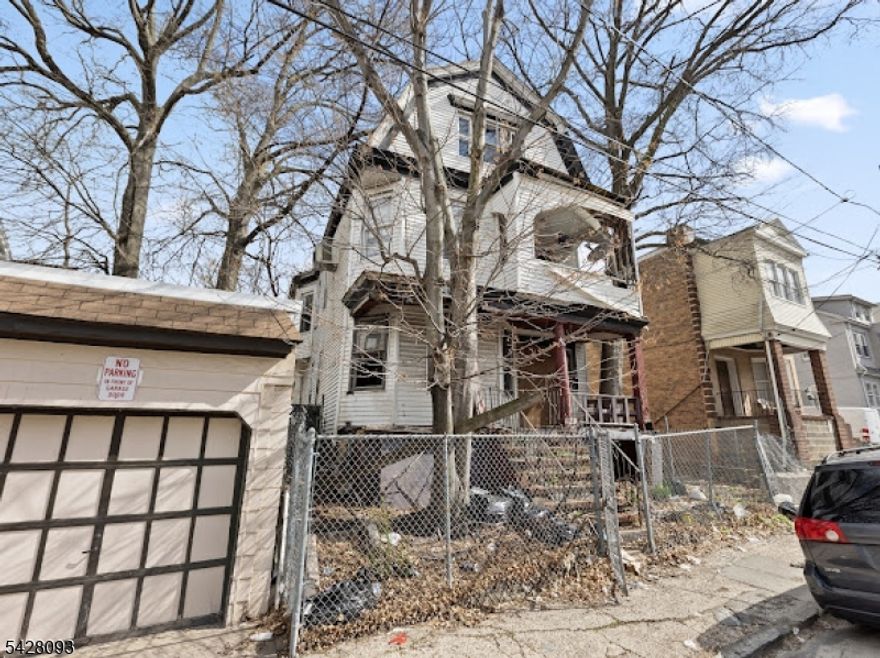Rare opportunity to acquire an oversized lot in Irvington with significant redevelopment potential. Situated on approximately 0.43 acres, this property is currently improved with an existing multi-family structure in distressed condition, offering an ideal opportunity for renovation, repositioning, or potential new construction (buyer to perform all due diligence).The size and layout of the parcel provide flexibility for a variety of future uses, subject to township approvals and zoning regulations. This is a strong option for investors, builders, or end-users looking to capitalize on land value in an evolving Essex County market. Conveniently located near major roadways, public transportation, shopping, and local amenities.Property is being sold strictly AS-IS. Buyer responsible for all inspections, certifications, and municipal requirements.