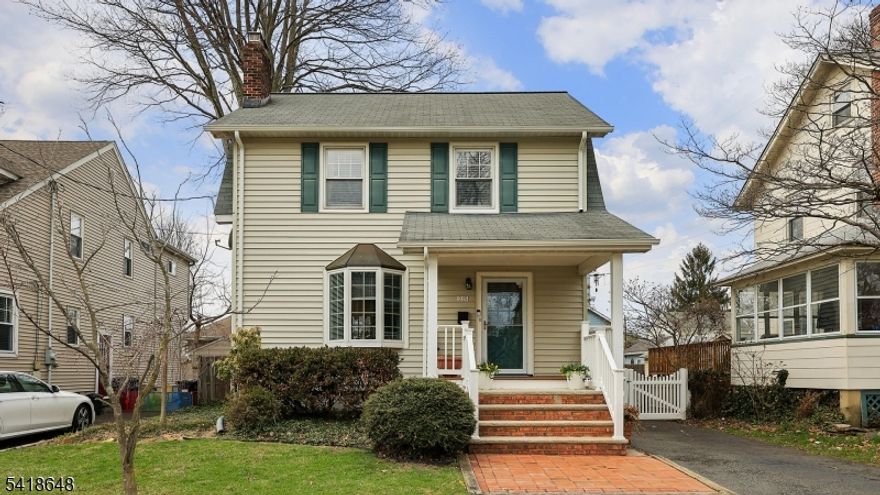 Charming 3 bedroom, 2 bath Colonial featuring a welcoming front porch and classic layout. The 1st floor offers a spacious living room with a gas fireplace and formal dining room with french door leading to a deck perfect for indoor outdoor entertaining. Upstairs includes 3 well layed out bedrooms and a full bath. The finished basement adds valuable living space along with a 2nd full bath, ideal for recreation area, home office or guest use. 1 car detached garage and great potential to customize and make this home your own. Conveniently located near local amenities, schools and transportation.