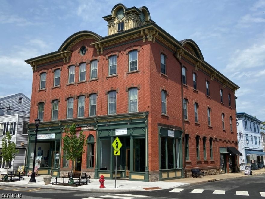 Chance to own the Historic Clock Tower Building in Downtown Flemington, completely renovated , Great location in the Heart of Downtown, close to shopping, post office, court house and restaurants