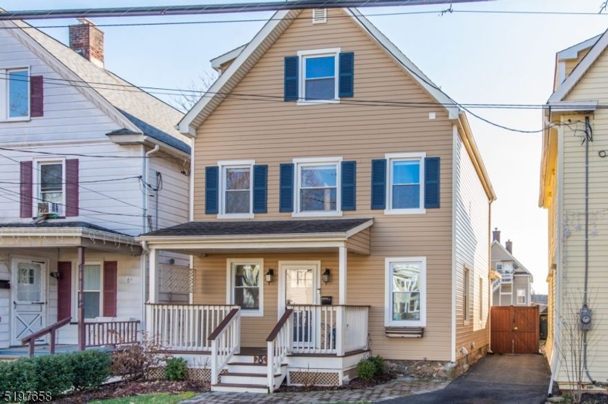 Immaculate three bedroom two and a half bath home in the heart of Morristown. Main floor has an open floor plan with a living room/dining room open to the kitchen. The updated kitchen has stainless steel appliances: refrigerator, gas stove/oven, microwave and dishwasher. There is also a walk in pantry, mud room and powder room. Upstairs are three bedrooms and two full baths, with one bath en suite to the primary bedroom. The third floor is an open, bright loft space that can be used for a home office or additional living space. The home offers a large covered front porch. The fully fenced in backyard is a beautiful oasis in downtown Morristown with a patio space. Basement has storage space as well as in home washer and dryer. There is forced hot air and multi-zone central air. No pets. No smoking of any kind. Rent includes monthly home cleaning, lawncare and snow removal. Off street parking available in driveway for one vehicle with additional street parking available as well as two visitor parking passes. Max occupancy of 3 people.