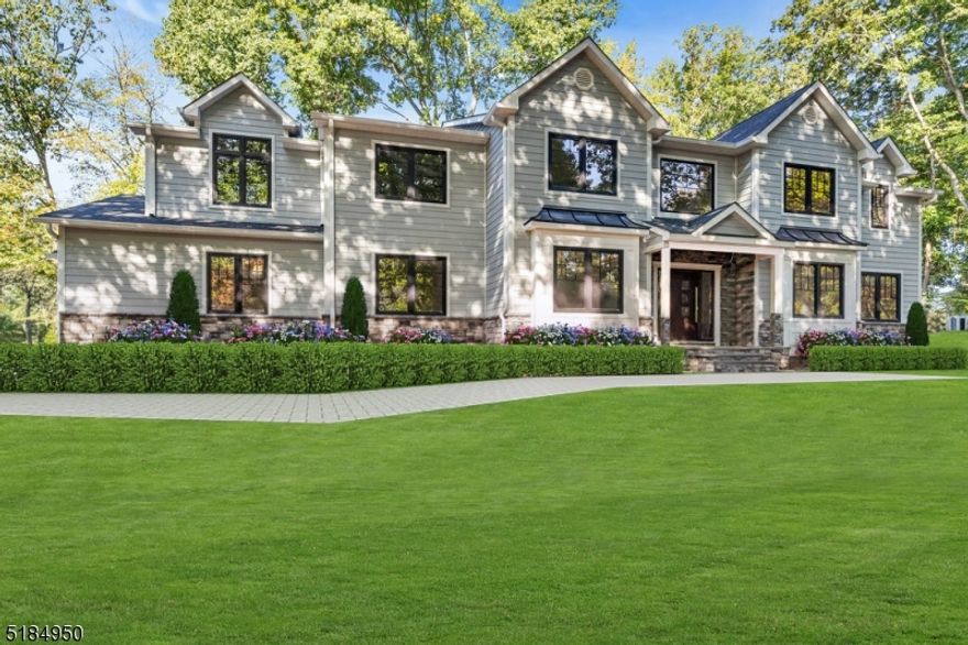 Just Completed Custom Built home in idyllic Upper Saddle River. This Elegant Home brought to you by Fox Development featuring 5000 sq ft of LS & 2100 sq ft lower-level with 6 Bedrooms/6.5 Baths is not to be missed. You'll feel the elegance as you step into your 2 story entry foyer w custom millwork & stunning European-style windows & doors. Follow the natural sunlight to a formal DR, formal LR, huge custom kitchen w quartz countertops, center island w seating & professional series appliances, a walk-in pantry,mudroom to oversized 3 car garage. Your family RM,gas fireplace and sliders leading out to patio and large private property will be where everyone gathers. The first-floor ensuite bedroom & powder rm complete this level. The 2nd level features 5 bedrooms, Primary suite w spa-like bath, sitting room & 2 Lg WIC, 4 Lg bedrooms/2 en-suite bedrooms, full bathroom, & Lg laundry. Lower level can be your own personal oasis complete w theater,family rm,Full bath, storage & more!