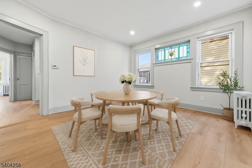 Landlord offers 1 MONTH FREE on a 13-Month Lease for move-ins by 03/01 or sooner. Rent is $2,350/month, net effective rent $2,169.23. Spacious 2-bedroom, 1-bath unit in the heart of Bloomfield! This unit features a bright living area with a cozy fireplace and a spacious dining room. Recently renovated in 2025, it offers modern comfort and charm. The kitchen features spacious cabinets, SS appliances, and quartz countertops. Shared backyard, coin laundry, and private storage unit in the basement are included in the rent for added convenience. Located near Bloomfield College, Brookdale Park, and downtown Bloomfield's restaurants and shops, with easy access to NJ Transit and major highways. What are you waiting for? Book your showing today!