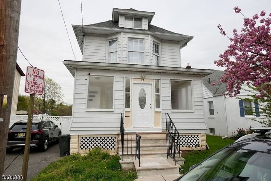 Look No Further! This first floor 3 bedroom 1 Bath unit Located in Belleville checking off all your needs updated Stainless Steel Appliances, Updated Kitchen & Bath, Beautiful Hardwood Floors, in unit stackable front load Washer & Dryer, Central Air/Forced Heat and 1 Assigned off street parking.  Renter's Insurance required!