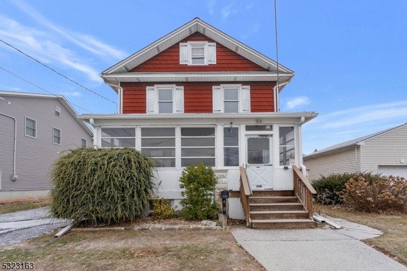 Welcome to this charming 3-bedroom, two-full-bath home located in the Borough of  Raritan, offering the perfect blend of space, character, and functionality.  Hardwood flooring throughout, old world charm craftsmanship in columns, moldings and rails take you back to yesteryear. Step inside to discover an inviting eat-in kitchen with new gas range, dishwasher & complete with a spacious pantry to meet all of your storage needs. This home features both a spacious living room and a formal dining room, providing ample space for entertaining and gatherings. The sunporch is a bright and welcoming retreat, perfect for enjoying a morning coffee or an evening sunset.  The 2nd level hosts 3 bedrooms, walls of windows as well as a walk-up finished attic. This space adds extra versatility perfect for a home office, or recreation space. Outside, a detached two-car garage offers plenty of storage and parking. With its thoughtful layout and abundance of space, this home is ready to accommodate your lifestyle with comfort and style. Short distance to Main St Raritan and Somerville, train stations and close to all major highways, restaurants and shopping.