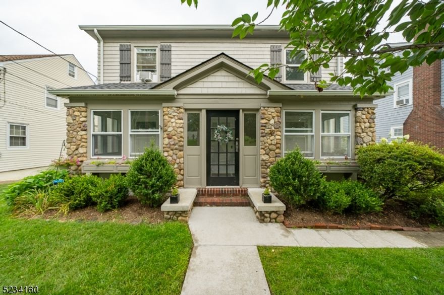 Old world charm blends seamlessly with modern amenities in this recently renovated home. A welcoming enclosed porch invites you inside, where hardwood floors add warmth and abundant windows fill the space with natural light. The gracious living room, highlighted by a fireplace, flows effortlessly into the dining room, ideal for both everyday living and entertaining.The sparkling white kitchen features high-end appliances, a wealth of cabinetry, and generous counter space, creating a bright and functional heart of the home. Not to be missed are the cozy den and an updated powder room. Upstairs, you?ll find four comfortable bedrooms and a full bath. The finished lower level offers more versatile living space, including a recreation room with built-ins, office area, playroom, and an updated full bath. A well-equipped laundry room with cabinets and folding counters adds convenience. Outside, enjoy a large level yard with a paver patio offering the perfect spot for relaxing, play, or outdoor gatherings. All this plus a fabulous location walkable to vibrant downtown, top-rated schools, and Midtown Direct trains.