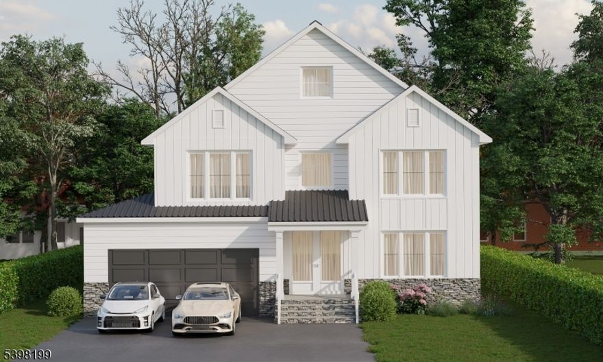 A wonderful opportunity to secure a brand-new construction home in a convenient Livingston location. This home is currently under construction, giving buyers the chance to get in early and potentially personalize select finishes and design elements, while still being ready in time for the next school year. Offering over 4,000 sq ft across three finished levels, this 6 bedroom, 5.5 bath home has been thoughtfully designed for modern living. The layout will include an inviting covered front porch, a dramatic two-story foyer, and a spacious family room with soaring 20-foot ceilings and a statement fireplace. A first-floor en suite adds flexibility and convenience for guests, or a home office.The home features high ceilings, detailed millwork, and high-end finishes throughout, along with a beautifully designed kitchen with premium appliances, custom cabinetry, and a butler's pantry. The finished lower level includes a wet bar and recreation space, offering additional room to relax and entertain. A two-car garage with EV charger and a 10-year builder's warranty complete the home. Ideally located close to places of worship, top-rated Livingston schools, parks, and NYC transportation.