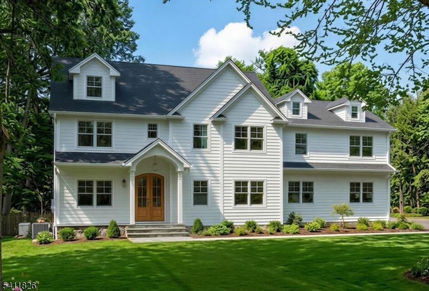 Another stunning home conceptualized & built by JTS Build & Design. This fabulous 6BR, 6FB/1HB home sits on just under half an acre level lot with a gorgeous gunite pool in the sought after Rolling Hill section of Chatham. Signature clean lines, high ceilings, designer light fixtures, & white oak flooring relay the luxury and quality that went into every design element of this new home. The GORGEOUS kitchen features a Thermador appliance package that includes a 36 inch range with double oven, custom hood, large center island & quartz countertops, all making this a chef's dream. This kitchen flows nicely into a large family room with a vaulted ceiling, custom bookcases and a stacked stone accent wall. Ideal for virtual work and situated on the main level, is an en suite BR/office. The 2nd level is home to a primary suite, 2 large walk-in closets, and spa-like bath that includes a large shower and soaker tub. 4 other large BR's, 2 bathrooms and a laundry room with custom cabinets round out the 2nd fl. The 3rd fl is a perfect space to retreat, provide a 2nd office. The ground floor includes a large rec room, gym, a bonus room and a full bath, perfectly situated close to an outside door for easy access to be used for the pool. The resort-like backyard is a private oasis with a large trex deck to entertain or unwind and a newly renovated gunite swimming pool to stay cool on those hot summer days. Home has a full house generator. Perfect location for walkability to all schools.