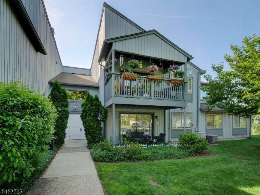 PRIME & PRIVATE LOCATION IN COMPLEX! RIGHT NEXT TO POND AND ACROSS FROM POOL. REALLY NICE FIRST FLOOR, 3 BEDROOM END-UNIT. NEWER FLOORING THROUGHOUT. LARGE KITCHEN WITH STAINLESS STEEL, WHIRLPOOL APPLIANCES: BRAND NEW FRENCH DOOR REFRIGERATOR, BRAND NEW DISHWASHER, AND STOVE AND KITCHEN PANTRY.  SPACIOUS, LIGHT & BRIGHT LIVING ROOM / DINING ROOM WITH SLIDER ENTRY TO PATIO OVERLOOKING THE POND. MASTER BEDROOM ENSUITE WITH VAULTED CEILING & WALK IN CLOSET, PRIVATE BATH WITH SHOWER STALL, AND SMALL PATIO WHICH ALSO OVERLOOKS THE POND.  TWO ADDITIONAL BEDROOMS,  FULL BATHROOM AND LAUNDRY (NEWER WASHER MACHINE)/ UTILITY ROOM COMPLETE THIS FLOOR PLAN. ONE CAR GARAGE WITH ADDITIONAL CLOSET STORAGE HAS DIRECT ENTRY INTO THE BUILDING. BRAND NEW TENNIS COURTS BEING COMPLETED THIS SEPTEMBER. TERRIFIC COMMUTER LOCATION-SUPER CLOSE TO HIGHWAYS, TRAINS/BUSES, SHOPPING & MORE. ALL THIS AND PEACE OF MIND: SELLER PURCHASING FOR BUYER A ONE-YEAR HOME WARRANTY FROM AMERICA'S PREFERRED HOME WARRANTY!