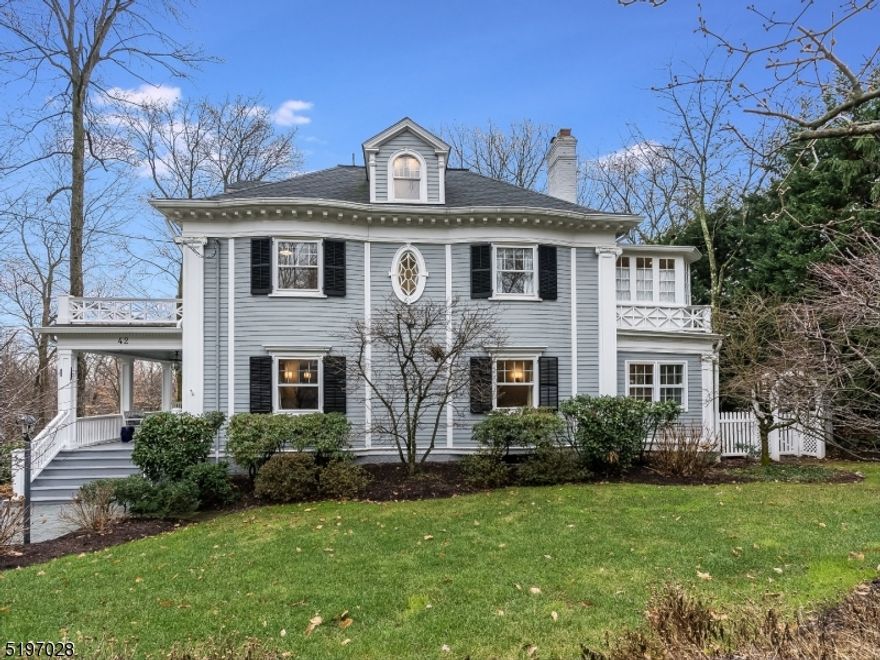 Fully renovated & lovingly maintained, this Queen Anne Classic Victorian, 5 BR home has been updated & expanded to the highest standard, while maintaining its original charm.Welcoming covered porch opens into the vestibule & oversized family room w/ wood burning fireplace.A den is tucked behind the family room allowing for flexible living space!Gourmet kitchen features architectural details such as inset custom cabinets, coffered ceilings & a windowed breakfast area overlooking the leveled, lush backyard, as well as a chef's 6-burner Wolf range w/ pot filler & custom nickel hood, KitchenAid double ovens, oversized center island w/ soapstone counters, wet bar, wine refrigerator, quartzite counters & backsplash & pantry.Off the kitchen is a dining room & separate built-in desk area.The second & third floors feature 5 thoughtfully renovated bedrooms & 3 full baths w/ mosaic details.Primary suite has a fireplace, walk in closets & an en-suite sitting area or office.Spa-like primary bath has radiant flooring & a large walk in shower.A walk out basement features a finished rec room, laundry room, powder room & mudroom w/ custom cabinetry.Original white pine flooring and high ceilings throughout.Outside, the large deck w/ gas grill, lower patio & fenced yard is the perfect place to relax & entertain.All mechanicals, plumbing, electrical, roof & gutters were replaced between 2017-today.Partially new HVAC.All newer landscaping, new hot water heater & multi-zone sprinkler system.