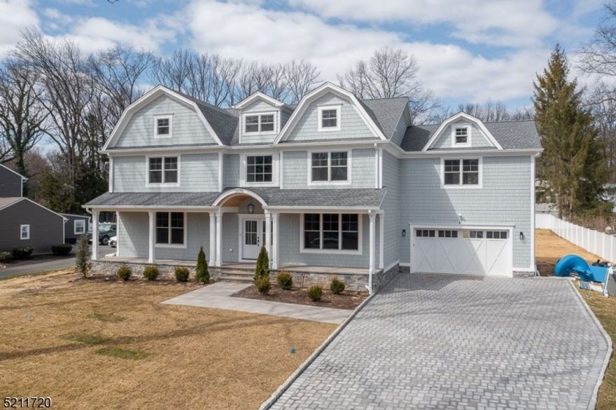 Exquisite brand new dutch colonial style home situated in the highly desirable parkwood section of Scotch Plains. Enter the double doors and you are greeted by a two story grand foyer, herringboned 4 inch white oak floors, tons of natural lights and high finishes throughout. A chef's kitchen complete with an oversized wood island, custom cabinetry, Thermadoor appliances, a dry bar, and quartz countertops. Sprawling family room with coffered ceilings is open to the kitchen and double door sliders out to the professionally landscaped backyard. A full bedroom w ensuite, a mudroom, office, dining room with glass built ins, and powder room complete the first floor. Second floor boasts a primary suite with his/her closets, a vaulted ceiling complete with trim, a gas fireplace and a primary bath with double vanity, free standing tub, oversized shower and water closet. Three additional bedrooms and two full baths complete the second floor. Lower level features a bedroom and a full bath, a kitchen with two beverage centers, custom cabinetry and leathered granite countertops.  A true masterpiece built by Little Bear Builders. For comp purposes only.