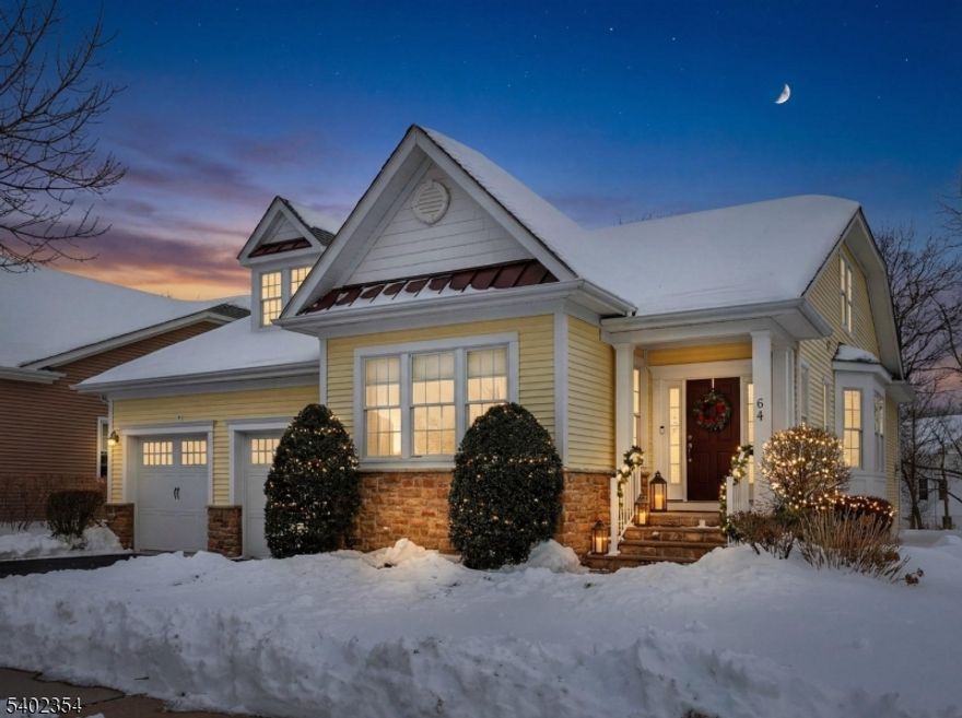 This is an adult community 55+. You'll love the perfect blend of coziness and spaciousness in this well-maintained two-bedroom + Loft and Office , 2.5-bath, 2,456-square-foot single-family home, ideally located in the desirable Skillman section of Montgomery Township. A vaulted-ceiling foyer and family room create an immediate sense of openness and light, while the formal living and dining rooms feature plush carpeting and handsome crown molding. The kitchen and breakfast area offer hardwood flooring, a center island, granite countertops, a four-burner gas cooktop, and newer refrigerator and microwave. The primary en-suite bedroom is conveniently located on the first floor and includes two generous walk-in closets, a soaking tub, stall shower, dual vanity, and a private commode room. The convenient office rounds out this floor. Upstairs, you'll find a versatile loft area and a second bedroom with walk-in attic storage, along with a full bath featuring a double vanity and dual access from both the hallway and the bedroom. The unfinished poured-concrete basement provides clean walls and floors, abundant storage and endless potential to finish to suit your own recreational or living-space needs. This inviting home has been lovingly cared for and is truly move-in ready schedule your showing today, as it won't last long!