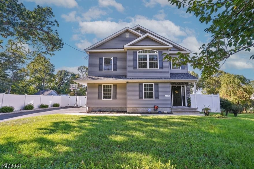 Welcome to this beautifully maintained Colonial built in 2019, offering modern comfort and a versatile layout with approximately 2,439 sq ft of living space. This 4-bedroom, 2.5-bath home features hardwood floors throughout and abundant natural light.The main living area offers an open-concept design ideal for today?s lifestyle. The kitchen is located on the upper level and features granite countertops, a large center island, stainless steel appliances, pantry storage, and ample cabinetry?perfect for everyday living and entertaining. The first-floor primary suite includes a spacious closet and a private full bath with double sinks and a tiled shower. Additional bedrooms are generously sized, with a well-appointed full bath on the upper level. The family room is warm and inviting, featuring a gas fireplace ideal for gatherings and relaxation. Additional highlights include a newer in-ground heated pool, perfect for extended seasonal enjoyment, a full sprinkler system, and a 2-car attached garage with openers. Please note, the home does not have a basement. The spacious yard offers plenty of room for outdoor entertaining and recreation.Conveniently located near major highways, shopping, and train stations