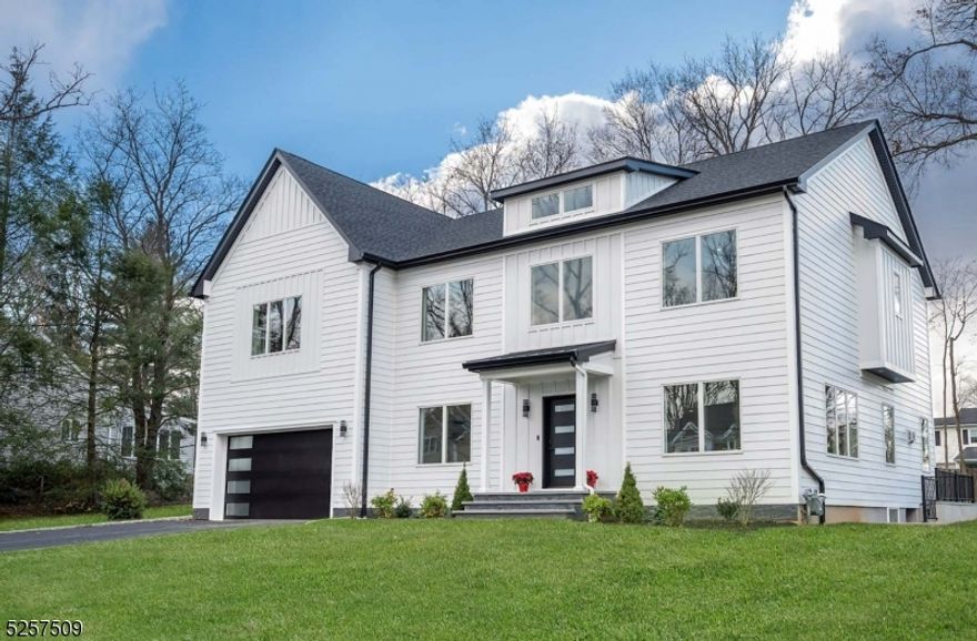 This custom colonial new construction features 9ft ceilings throughout 3 levels of finished living space in the desirable Florham Park. As you step inside, you'll be greeted by a spacious and inviting open floor plan. The main floor area seamlessly integrates the kitchen with high end appliances and custom-built kitchen cabinets, family room with a 45" linear fireplace, dining, and living room spaces, creating a fluid and cohesive environment. Don't miss the bedroom with a full bathroom on this level. The second floor features two bedrooms with a shared en-suite bathroom, and a bedroom with a walk-in closet and a full bathroom. The extra spacious master suite includes a large bathroom with luxurious fixtures, custom-built walk-in closet, and spacious adjacent bonus room. There is also a large laundry room on this level. Finished walkout basement with one more bedroom and a full bath. This house boasts a sleek and contemporary design, with clean lines and large windows that allow for plenty of natural light to flood the interior spaces. High quality materials and meticulous craftsmanship. Concrete foundation, 1/2" Zip house sheathing for superior air tightness and water protection. Andersen 400 series casement windows. LED lights, custom light fixtures with smart switches throughout the house. 3 Nest smart thermostats, high-efficiency 3-zone HVAC systems and a tankless water heater. Great location! Blocks to restaurants, shopping, and several parks. 10-Year Builders Warranty!