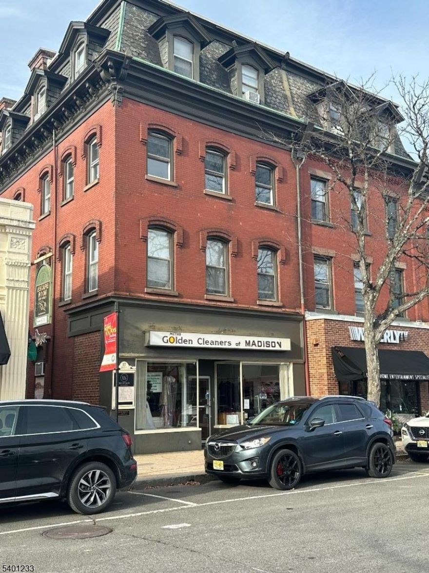 Spacious 2 bedroom apt in downtown Madison, near train, shops & restaurants! Updated kitchen with allappliances, luxury vinyl floors throughout, great view of center of Madison!Full laundromat in building for tenants use. Off-street parking available thru Madison borough.