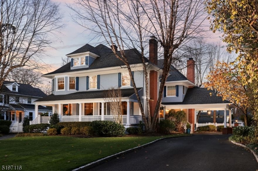 **COMP PURPOSES ONLY**Set on one of Westfield's most notable streets, this one-of-a-kind, 7 bedroom, 4.2 bath home has been renovated and expanded to perfection. Offering 4 fantastic levels of living space, some of the many highlights include spacious rooms, custom moldings & trim throughout, attached porte cochere, covered front porch and large landscaped patio w/built in FP. The 1st floor enjoys a formal DR and LR, each boasting a gas fireplace. The gourmet EIK incl an expansive center island breakfast bar, Quartzite countertops, marble backsplash, SS appliances, warming drawer, command center & dining area. The kitchen flows into the family room featuring a gas FP and wet bar. A mudroom, powder rm & laundry room finish the 1st level. The 2nd level offers the primary BR suite with sitting room/study & his/her WICs. The luxurious private master bath incl a jetted tub, stall shower, dual sink vanity & separate toilet room. 4 addl BRs and 2 full hall baths complete the 2nd level. The 3rd floor offers an addl BR, bedroom/office, and full bath. The equally impressive lower level features a wine cellar, sunken playroom, exercise/game room, crafting room, & powder rm. This incredible home is set on a spacious .43 acres incl mature plantings, attached porte cochere, over-sized blue stone patio w/built-in FP, built in TV/speakers, gas grill, & detached 2- car garage feat Garage Tek organization/storage system,. Exquisitely appointed inside and out.