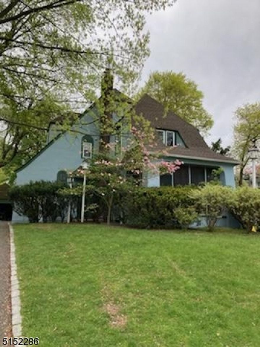 Home Sweet Home this charming and spacious 4br 2.5 bath Tudor. H/W throughout 1st and 2nd levels.   Inviting entryway into LR w/ FP, screened in porch to sip coffee and watch the birds.  DR w/ chair railing, large kitchen w/ ss gas stove and dishwasher which leads to the backyard. 2nd level has 3 good size BR's w/ cedar closets, full bath and linen closet.  3rd level has MB w/ full bath, w/i closet plus more closets for tons of storage.  Full basement w laundry room, toilet, utility room and leisure room.  Large flat backyard great for entertaining.  2 car detached garage.  Outside just painted plus DR, and basement.  Verona boasts amazing schools and well known Verona Park, beautiful town pool and proximity to NYC trans. With a bit of updating make this your next home!