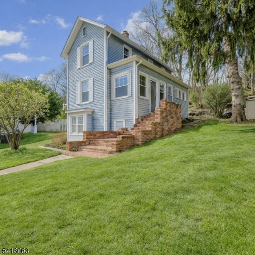 Located in the Clinton Historic District, this 1865 vintage beauty encompasses are the charm and classic beauty of Victorian Clinton Town. Generous Living Room and Dining Rooms, cozy kitchen a first floor half-bath. A laundry room is conveniently located off the kitchen. The second floor features 2 ample sized bedrooms and a full bathroom. All carpeting throughout the house has been replaced. The basement has tons of storage and a walk-out. Step outside to enjoy the private backyard with a lovely stone patio, perfect for relaxing or entertaining. The property includes off-street parking, along with plenty of additional on-street parking.  You'll find the best of the modern world here with public sewer and public water. The home is currently heated with oil but there is natural gas available in the street. Leave your car behind. This home is at the heart of Clinton and is a stone's throw to the Clinton House, The Red Mill Museum Village, The Hunterdon Art Museum, plenty of shopping and fine dining. The home is also in the Blue Ribbon Clinton School District. The Landsdown Trail is a block away and offers great hiking & bile riding. There are many other trails in the vicinity. Take your kayak trip in the South Branch River, or you can go fishing! . Need more? The High Bridge Golf Course is also just minutes away. Go to LInks section to see Matterport 360 Tour and floor plan! NOTE:Some rooms you'll see are virtually staged.