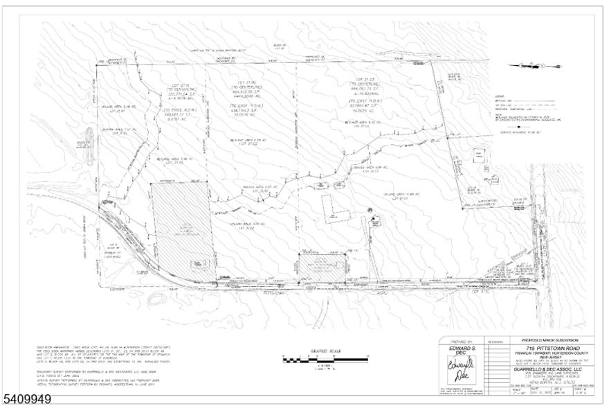 This Parcel is Part of a 38 Acre Property with a Proposed Three Lot Subdivision -- Proposed Block 49, Lot 21.02 consisting of 10.06 Acres is Partly Wooded.  It is a Woodland Assessed Lot with Frontage on Pittstown Road.  Additional Land May Be Available.  Subdivision in Process.  Commercial South Zoning Uses and Requirements and Site Map attached in Documents and Include Retail Stores and Shops, Motor Vehicles Garages and Service Stations, Banks and Financial Institutions, Business Offices, Mini-Warehouse, Childcare, Food Service, including Bakery, Coffee Shops, Delicatessen and Eatery. Not zoned for residential building.