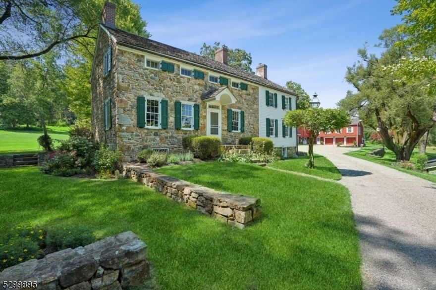 An extraordinary opportunity to own a classic country farm on 70+ acres in the heart of the historical Middle Valley section along the North Branch of the Raritan River. Martha Stewart featured Echo Hill  in her Wedding Book publication after orchestrating a fairytale wedding on this idyllic estate. Highlights include the restored historical home meticulously maintained with wide pine floors, deep set windows and covered porch. A courtyard garden off the kitchen adjoins an inground pool. This stunning estate has views of tree lined pastures, stone walls and farmland with a completely restored and updated bank barn,with 5 stalls, hayloft, and tack room. Guest house of 2 bedrooms, three full baths, sauna, gym and  loft for an office, studio or extra company. An oversized three car garage with heat and workshop completes the building. Enjoy the benefit of farmland assessment . This property has not been available for sale for more than 40 years. Enjoy year-round living with a whole house generator, central air . Pool heater "as is"The property is accessed through an electric gate for privacy or a private access road. Meander beyond the homestead to multiple see more pastures and woodlands on a gentle slope while enjoying amazing views of an undisturbed countryside.A newly fenced pasture is perfect for the equestrian and a short distance to the Columbia Trail.