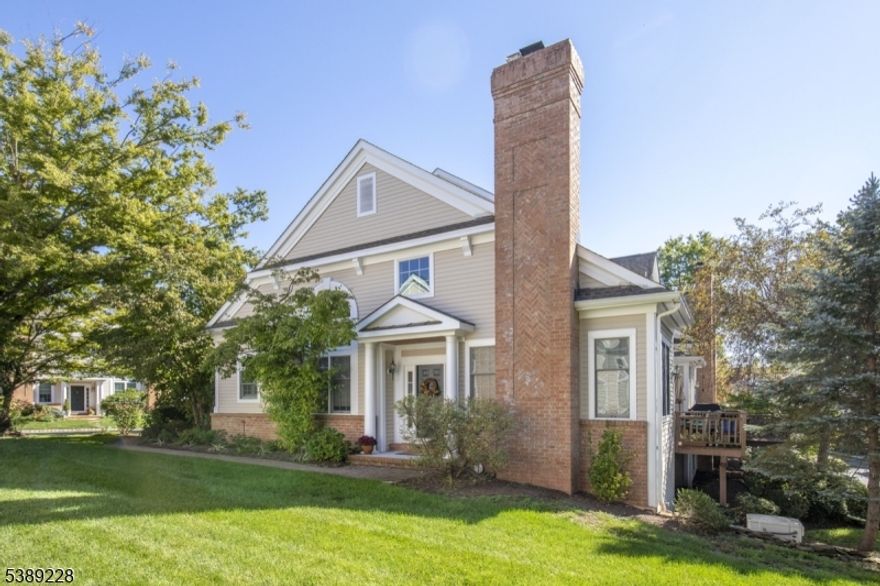 This inviting residence presents a rare opportunity to enjoy life in the Polo Club, offering the convenience of a first-floor primary suite in a setting known for its charm and appeal. The home features three bedrooms, two full baths, and two half baths, with a well-designed floor plan that balances open living areas and defined spaces. Highlights include formal living and dining rooms, hardwood floors, plantation shutters, custom built-ins, and a gas fireplace that anchors the main living area. The eat-in kitchen and dedicated laundry room add everyday practicality, while a powder room and loft provide flexible use options. The first-floor primary suite includes a walk-in closet, soaking tub, stall shower, and private water closet. The finished lower level expands the living space with a generous gathering area, home office, half bath, and abundant storage space. Step outside to the private deck- an ideal space for relaxing or dining. Additional features include a whole-house generator, two-car garage, and nearby guest parking. Low Far Hills taxes and a walkable location close to shops, restaurants, the park, and the NYC train make this a wonderful place to live. Convenient access to Routes 78, 287, World Class Golf and Equestrian facilities and Newark Liberty Airport.  Come enjoy your best life at 6 Polo Club!